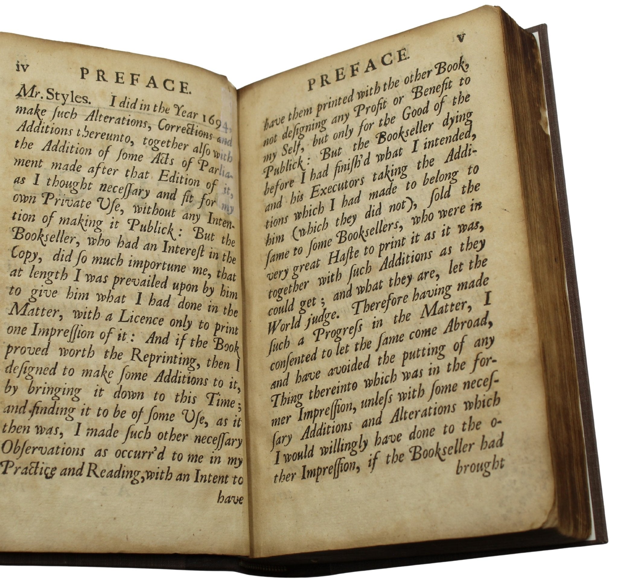 John Jay's Signed Copy of A Continuation of the Practical Register, In Two Parts, by John Lilly, 1710 - The Great Republic
