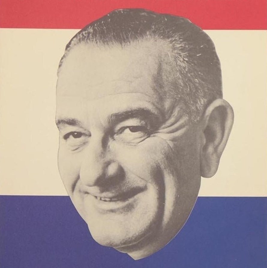 "Johnson for Vice President. Leadership for the 60's" Vintage Campaign Poster, 1960 - The Great Republic