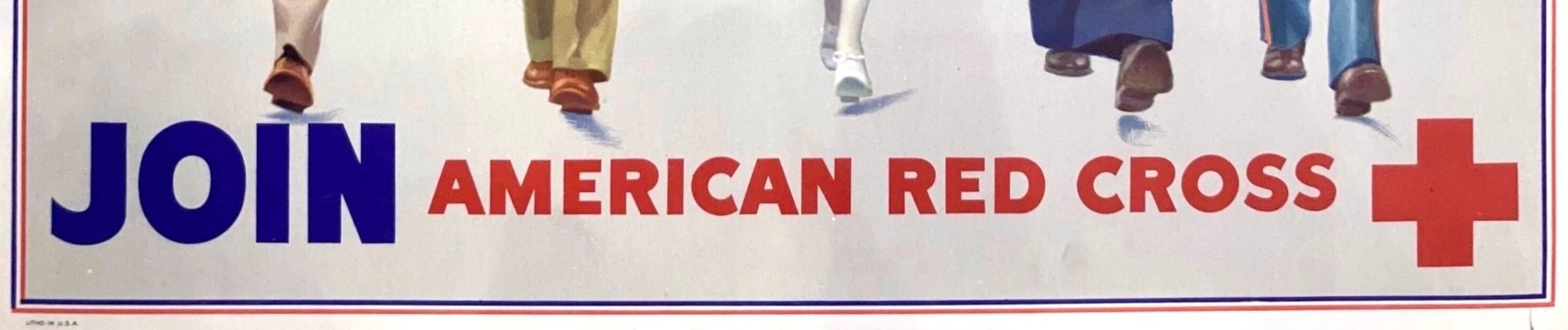 "Join American Red Cross" Vintage WWII Recruitment Poster by R. C. Kauffmann - The Great Republic