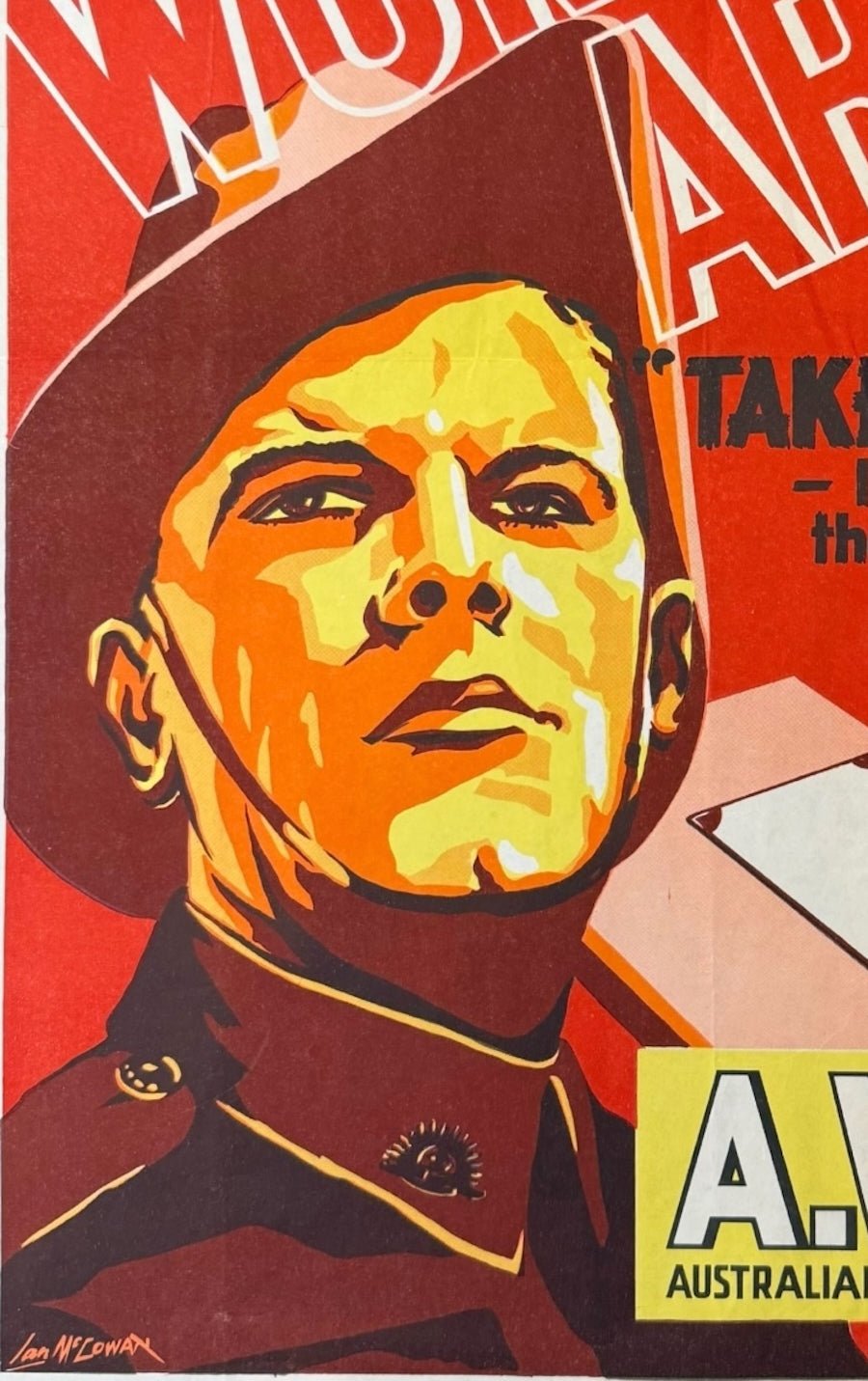 "Join the Women's Army" Vintage WWII Australian Women's Army Service Poster by Ian McCowan - The Great Republic