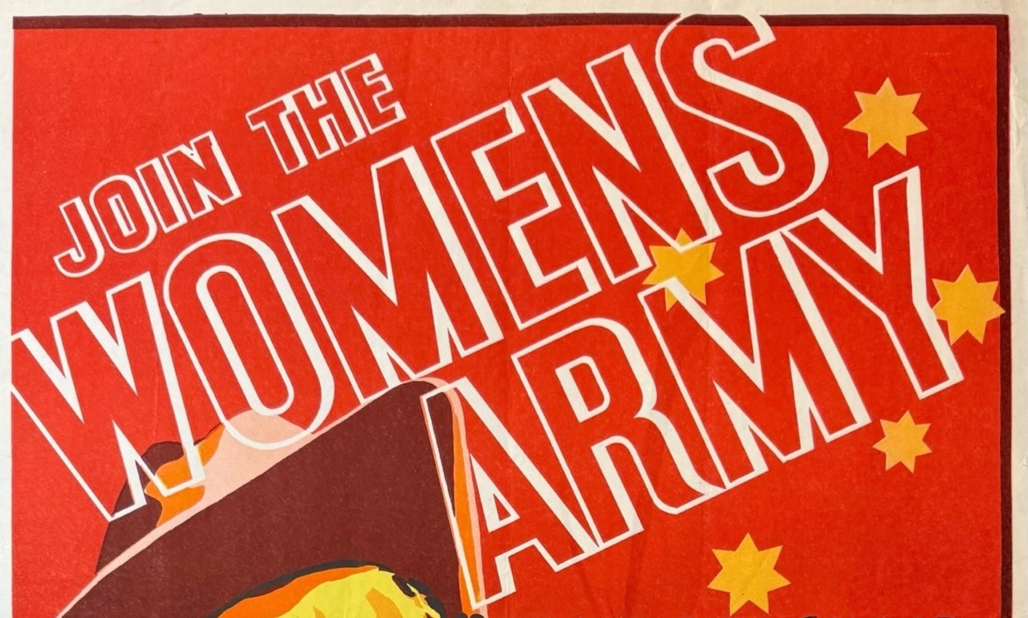 "Join the Women's Army" Vintage WWII Australian Women's Army Service Poster by Ian McCowan - The Great Republic