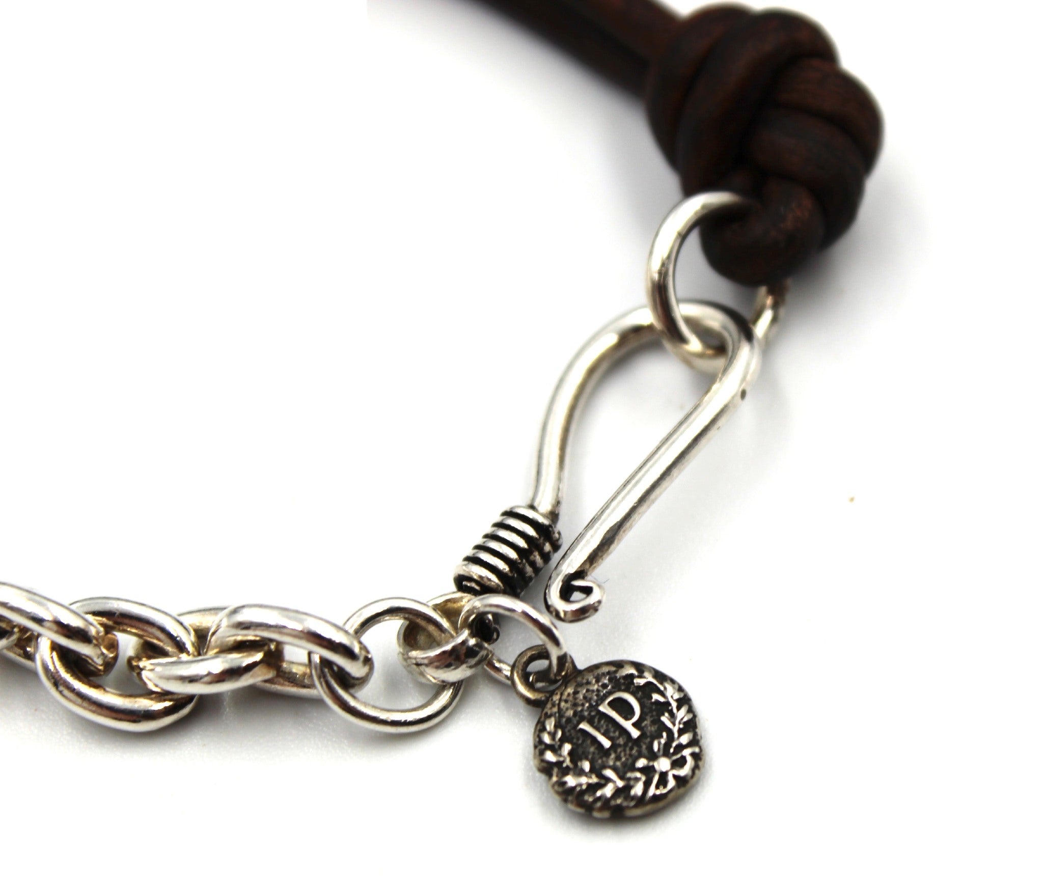 Leather & Sterling Silver Equestrian Bracelet - The Great Republic