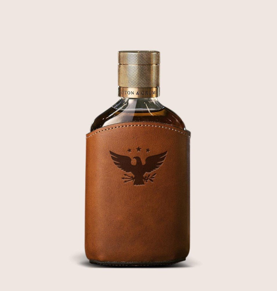 Leather Wrapped Glass Flask - The Great Republic