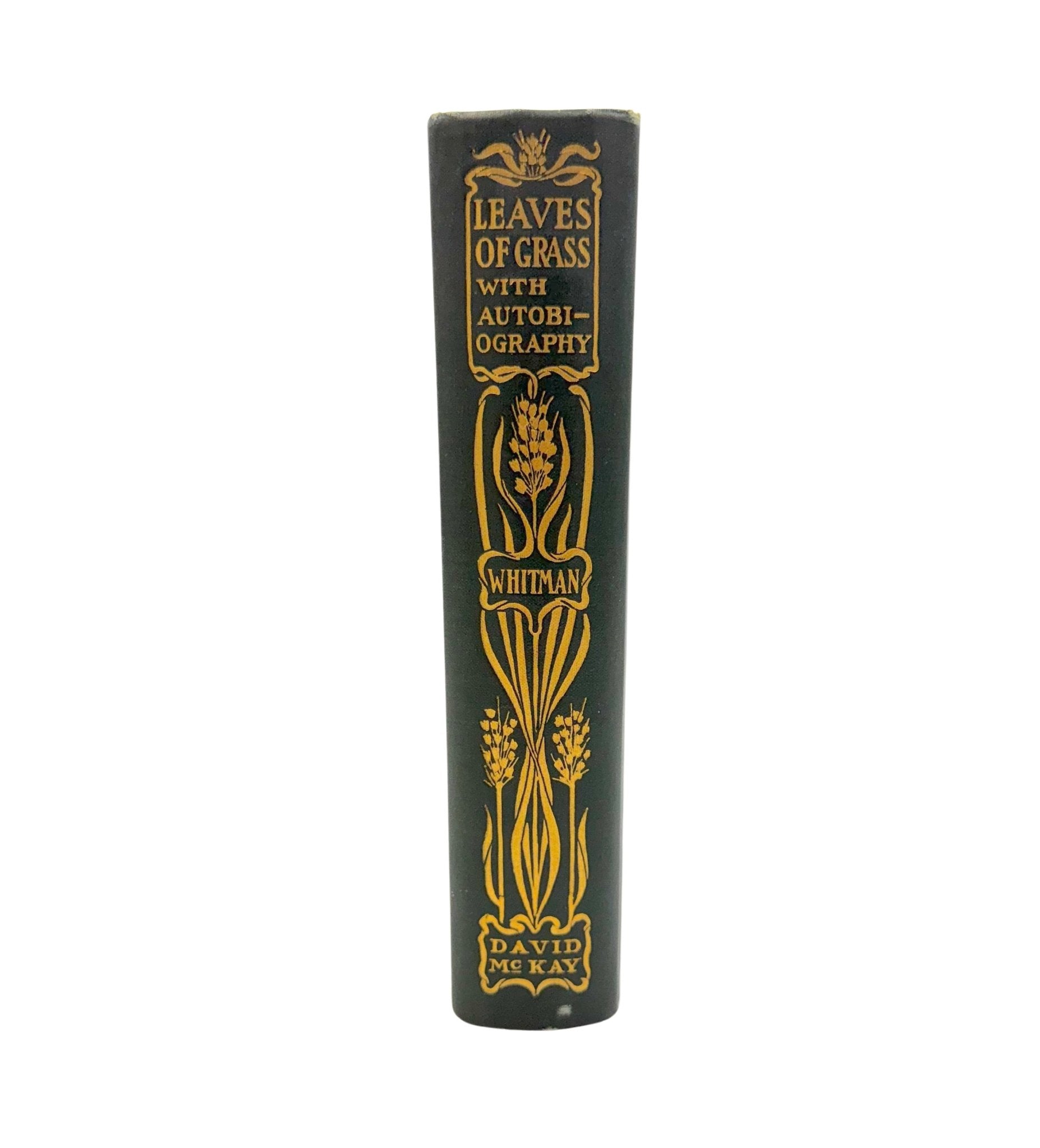 Leaves of Grass: Including a Fac-simile, Autobiography, Variorum Readings of the Poems, and a Department of Gathered Leaves, by Walt Whitman, Later Printing, in Original Bards and Scare Dust Jacket, 1900 - The Great Republic