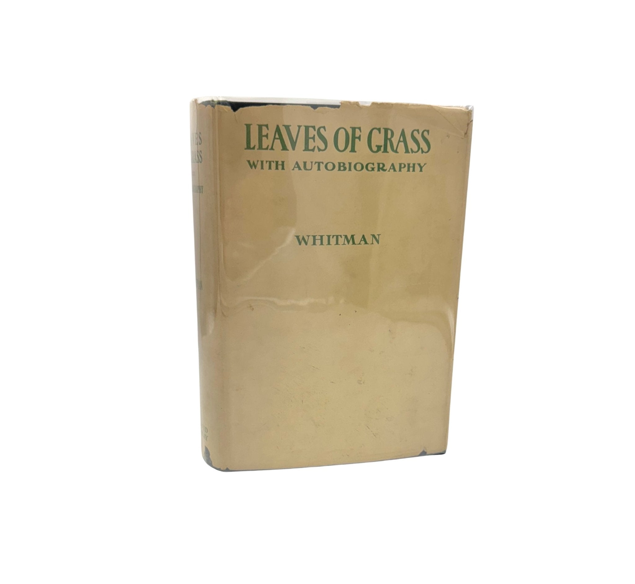 Leaves of Grass: Including a Fac-simile, Autobiography, Variorum Readings of the Poems, and a Department of Gathered Leaves, by Walt Whitman, Later Printing, in Original Bards and Scare Dust Jacket, 1900 - The Great Republic