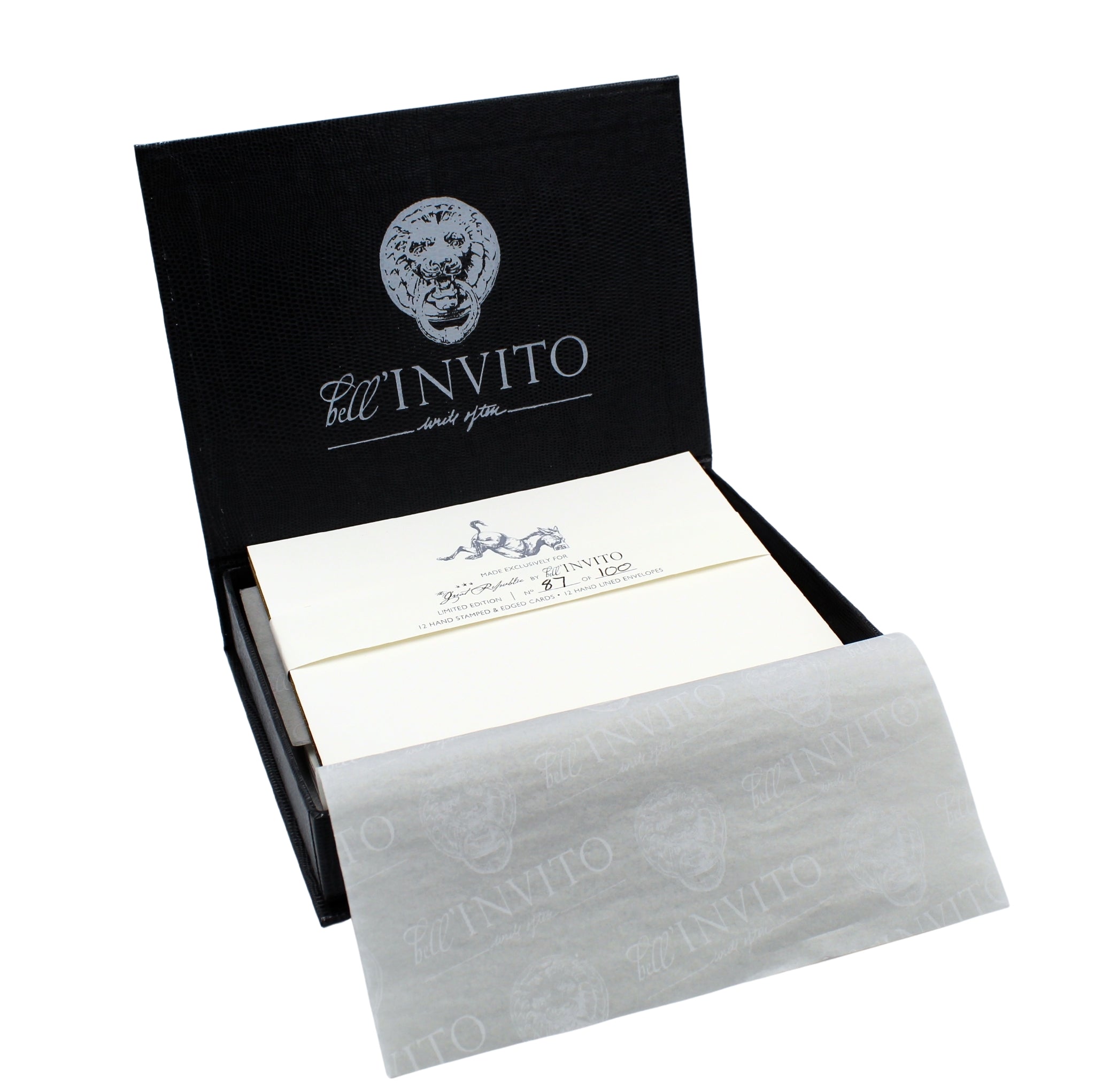 Limited Edition Donkey Embossed Notecards and Envelopes Set of 12 - The Great Republic