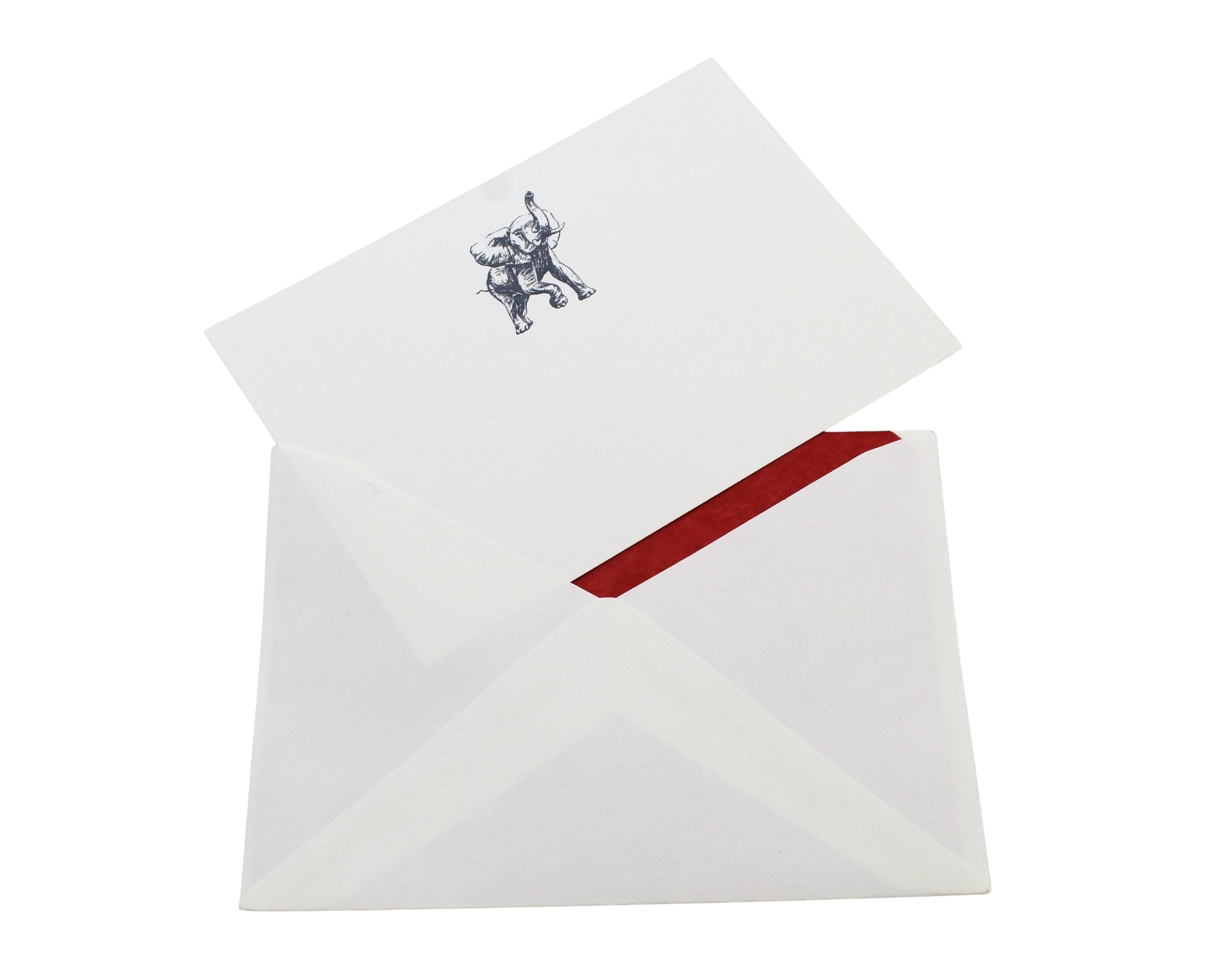 Limited Edition Elephant Embossed Notecards and Envelopes Set of 12 - The Great Republic