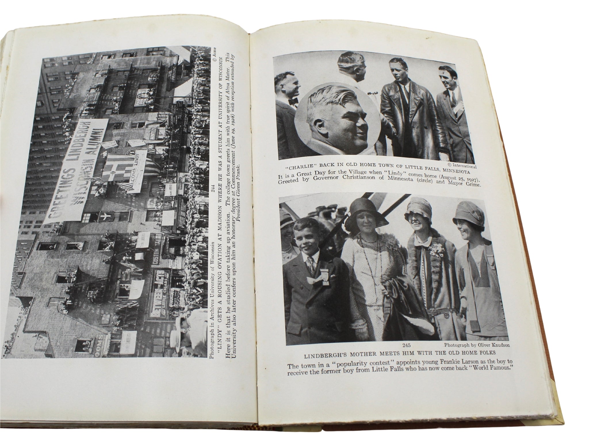 Lindbergh: His Story in Pictures by Francis Trevelyan Miller, Signed Collector's Edition, 1929 - The Great Republic