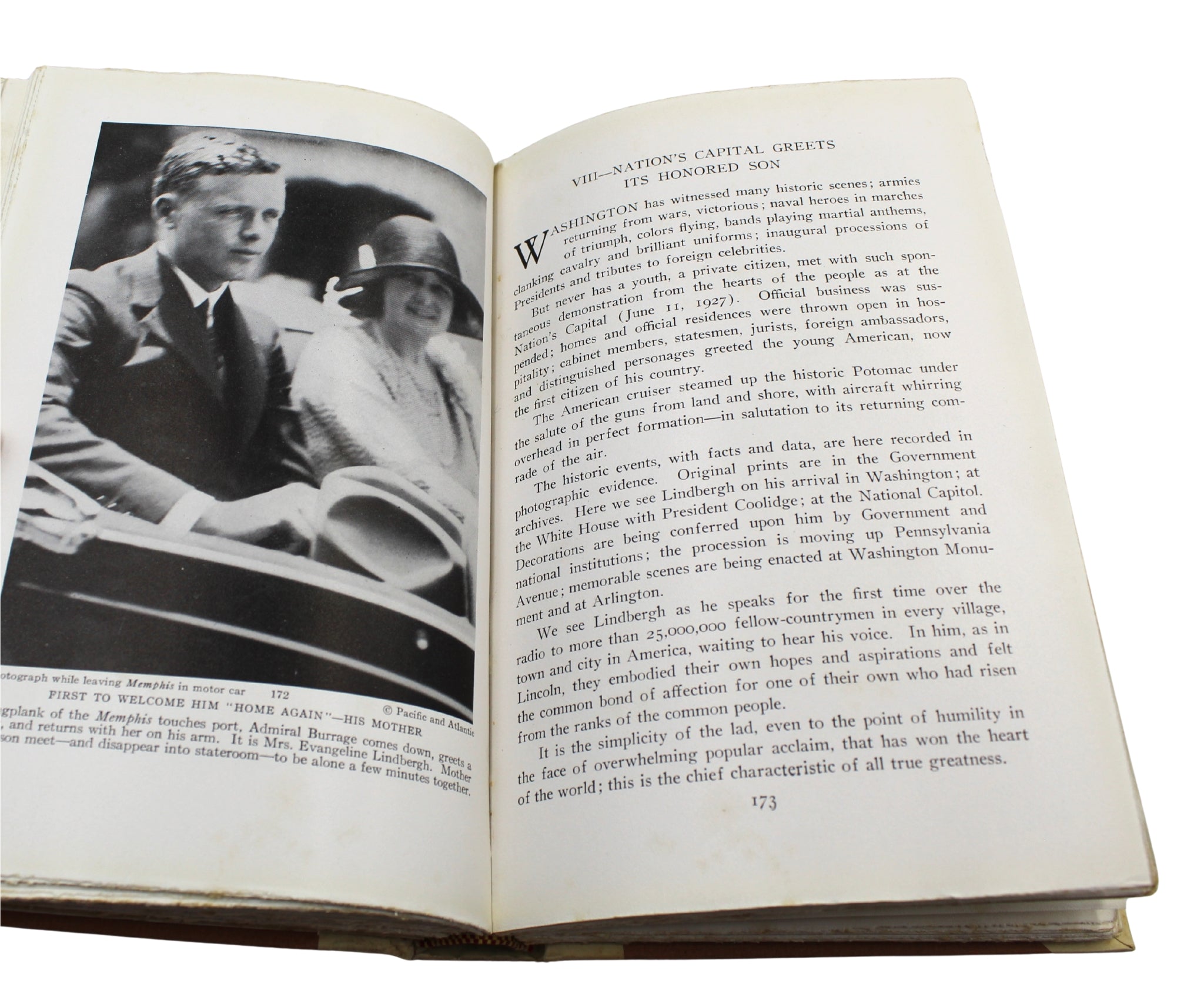 Lindbergh: His Story in Pictures by Francis Trevelyan Miller, Signed Collector's Edition, 1929 - The Great Republic