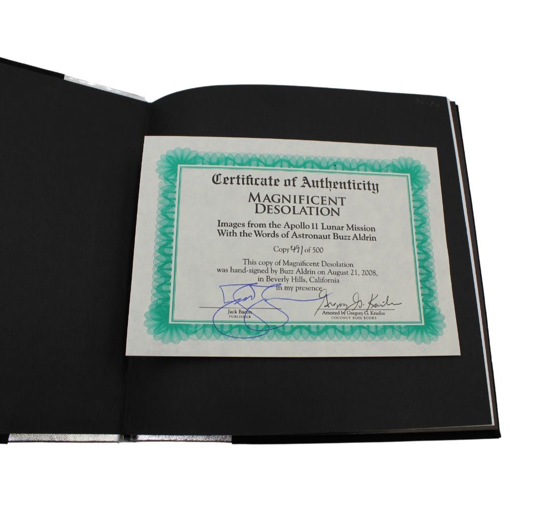 Magnificent Desolation: Images from the Apollo 11 Lunar Mission, Signed by Buzz Aldrin, First Edition, 148/500, 2009 - The Great Republic