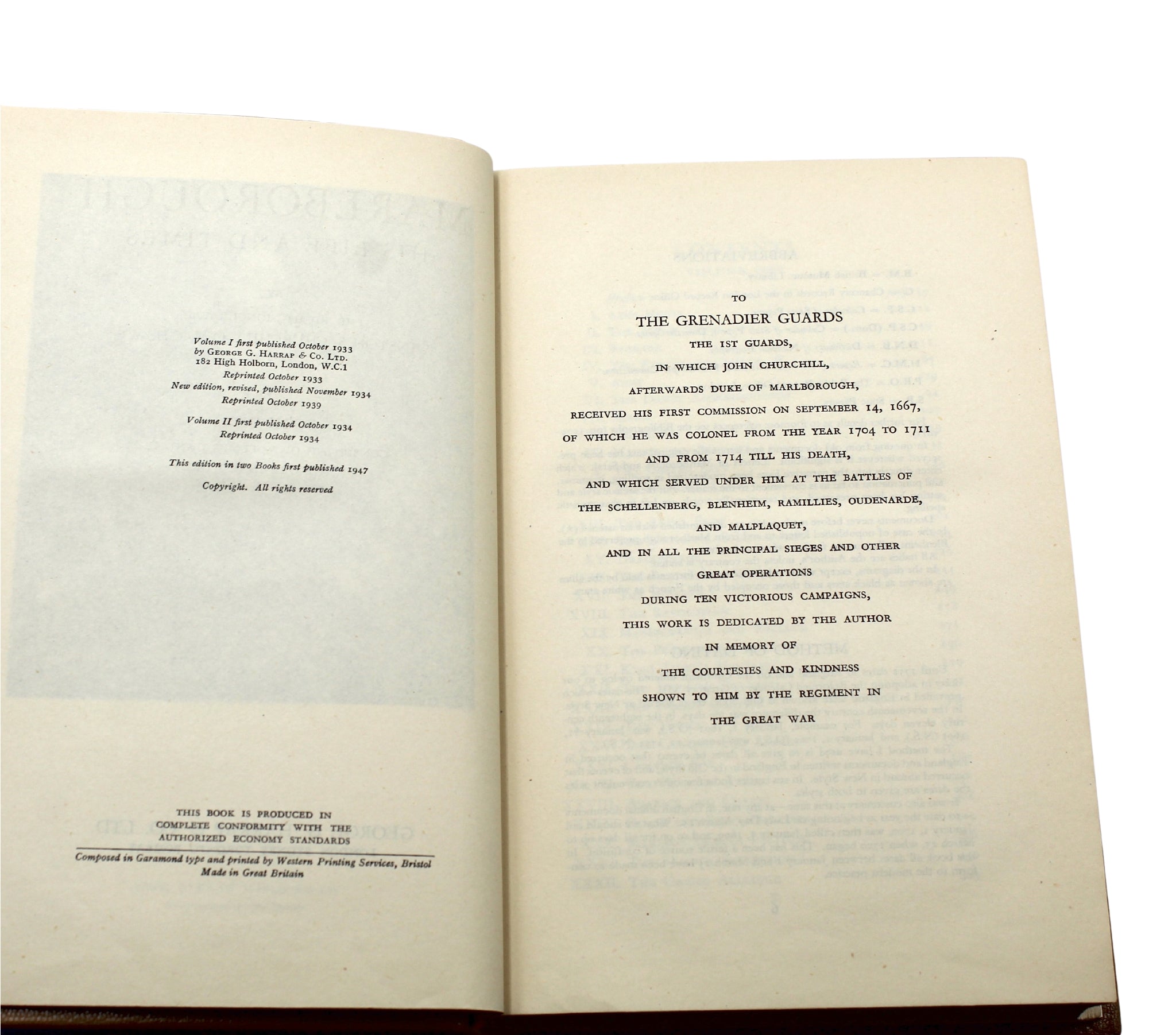 Marlborough: His Life and Times, by Winston S. Churchill, First Edition Thus, Two Volume Set, 1947 - The Great Republic