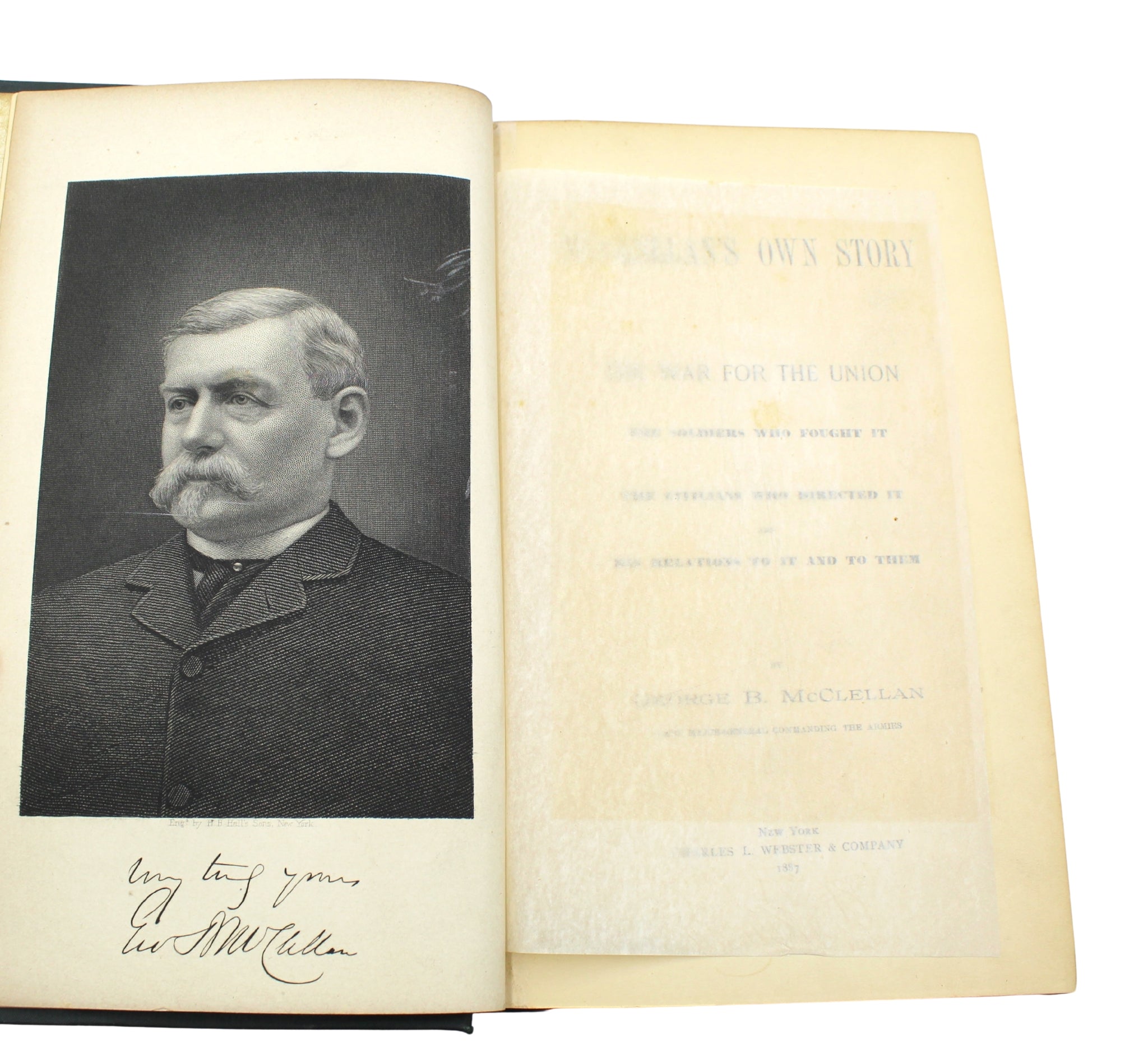 McClellan's Own Story: The War for the Union by George B. McClellan, First Edition in Original Boards, 1887 - The Great Republic