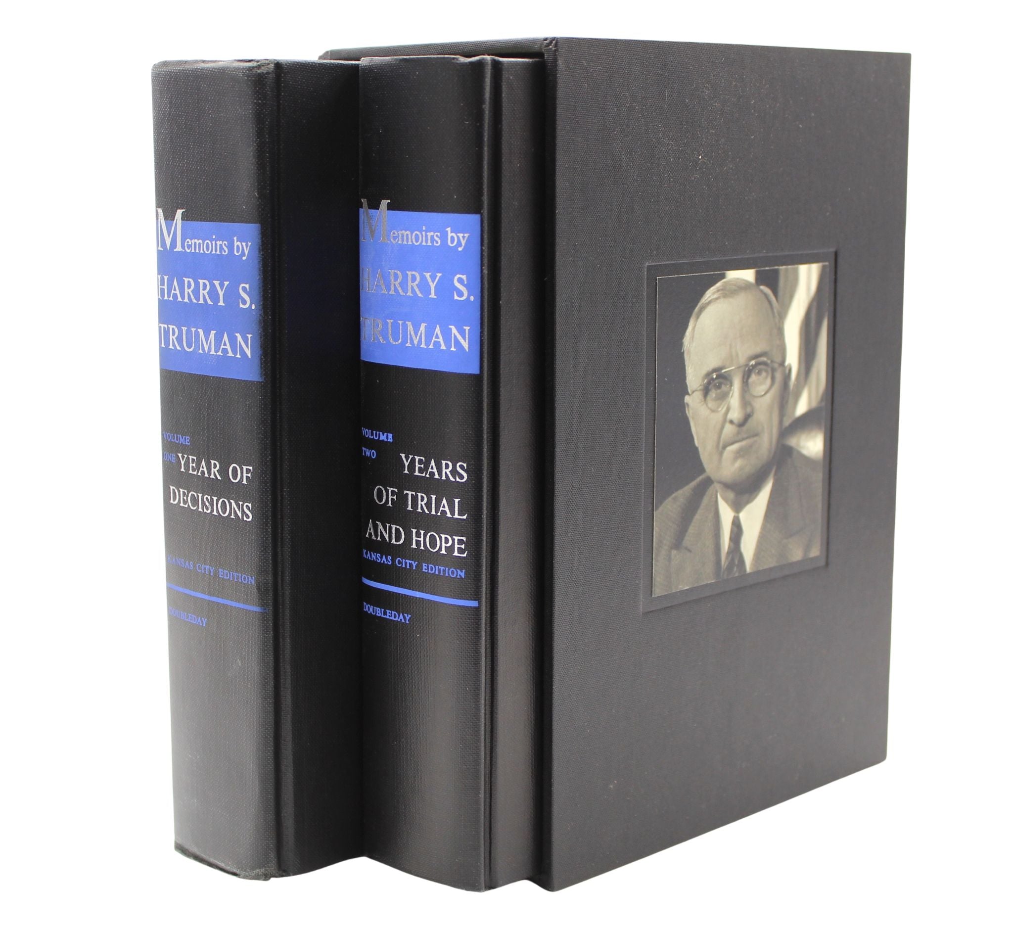 Memoirs: Year of Decisions and Years of Trial and Hope, Signed by Harry S. Truman, Kansas City Edition - The Great Republic