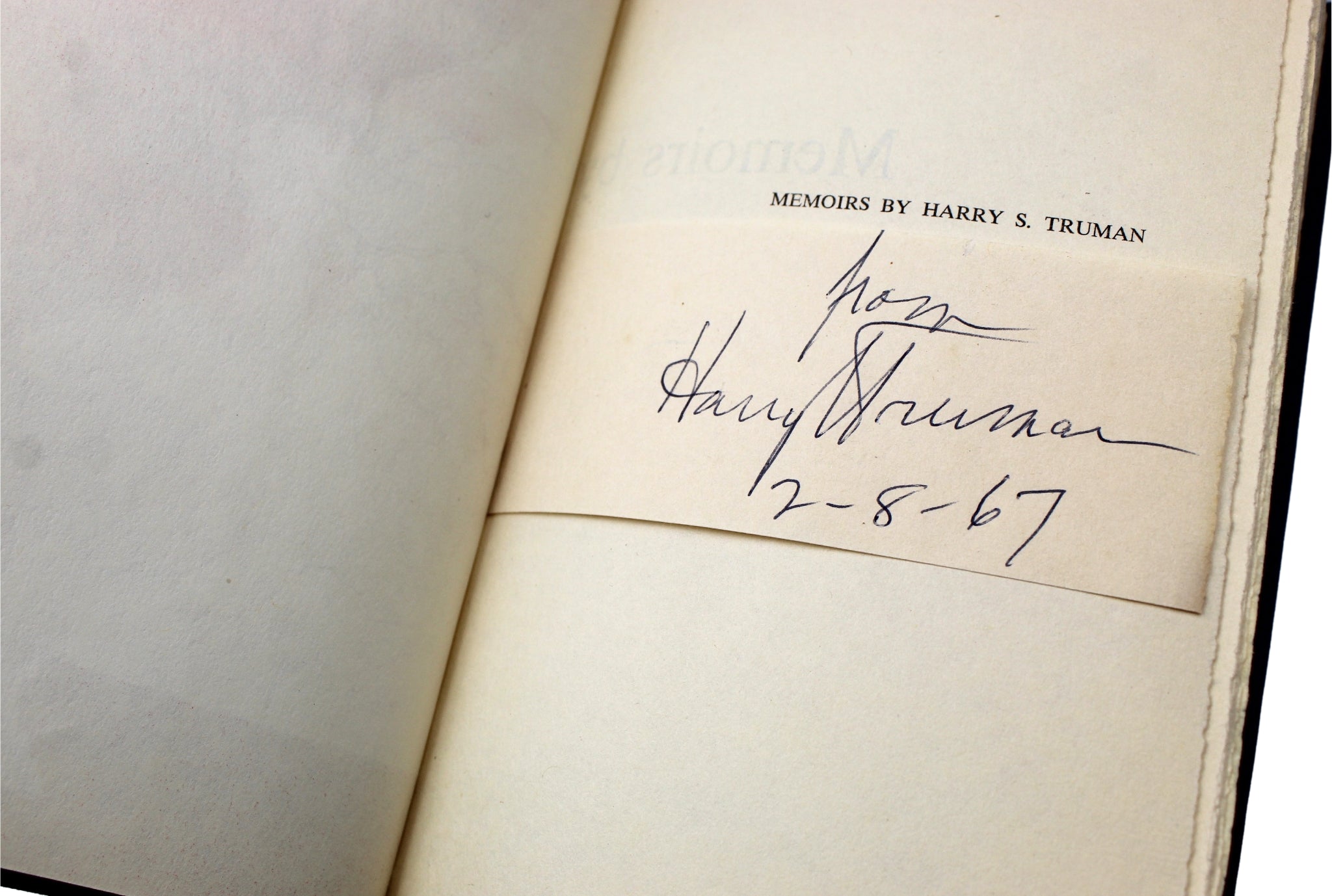 Memoirs: Year of Decisions and Years of Trial and Hope, Signed by Harry S. Truman, Kansas City Edition - The Great Republic