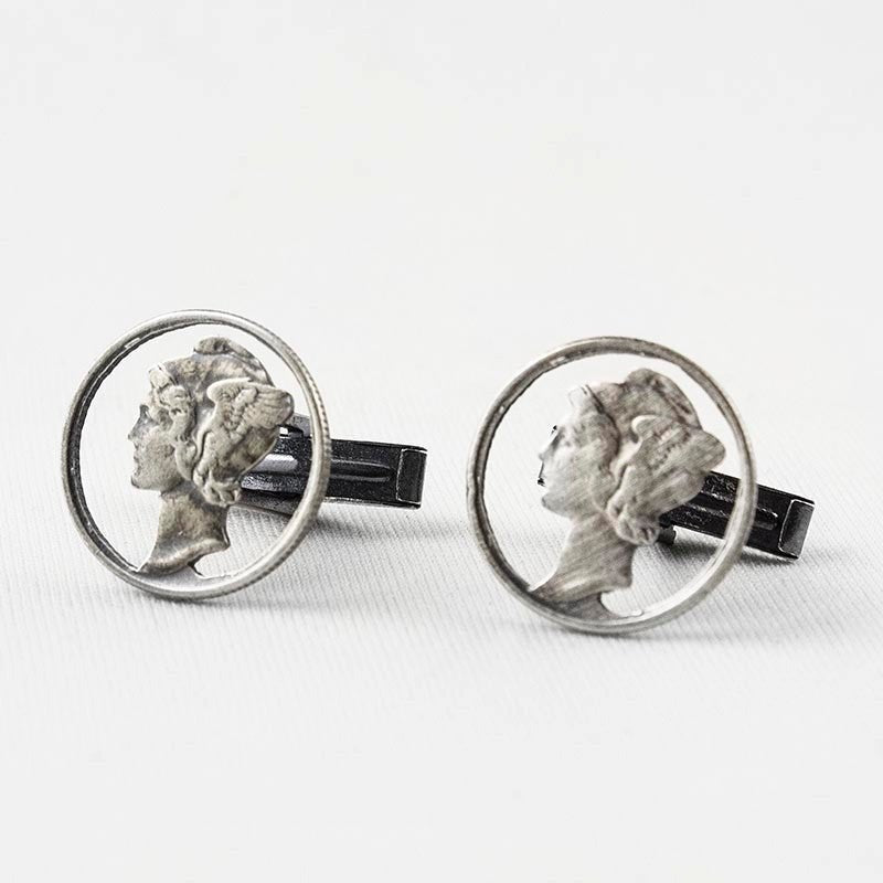 Mercury Circled Cufflinks - The Great Republic