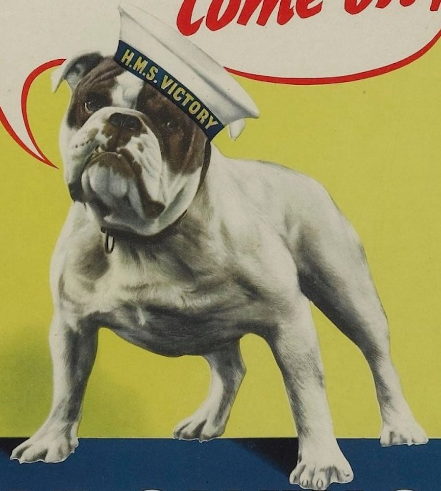 "More Ships - Come on! War Savings are Warships..." Vintage WWII British Poster - The Great Republic