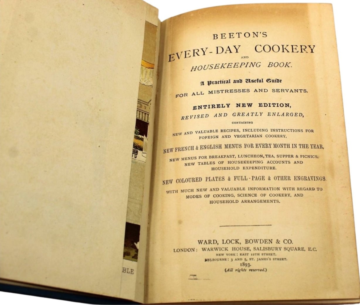 Mrs. Beeton's Every Day Cookery and Housekeeping Book, Revised and Enlarged Edition, 1893 - The Great Republic