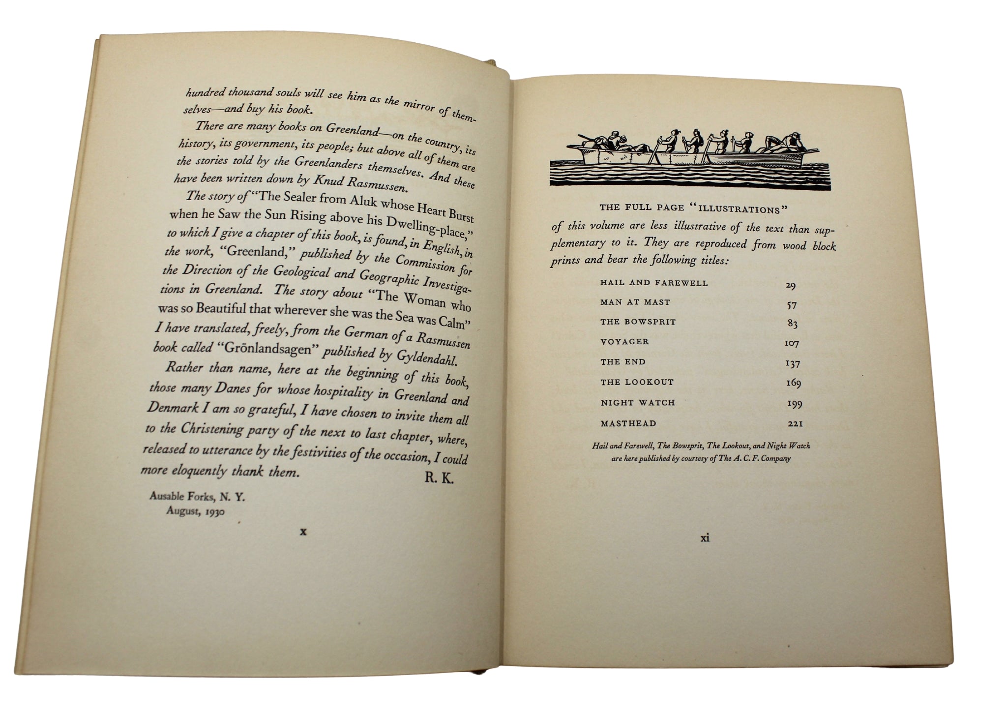 N by E by Rockwell Kent, Illustrated by Rockwell Kent, First Trade Edition, 1930 - The Great Republic