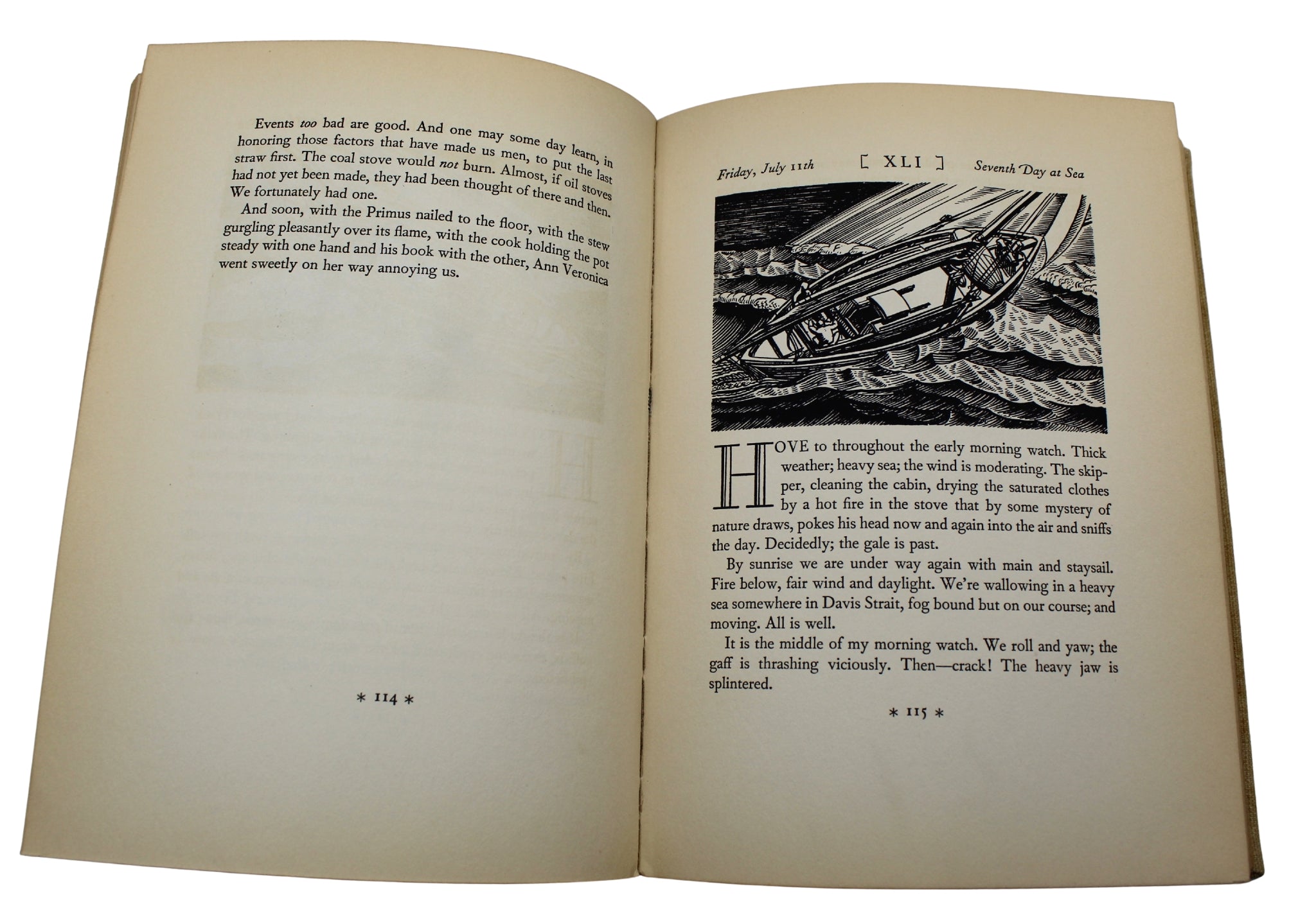 N by E by Rockwell Kent, Illustrated by Rockwell Kent, First Trade Edition, 1930 - The Great Republic