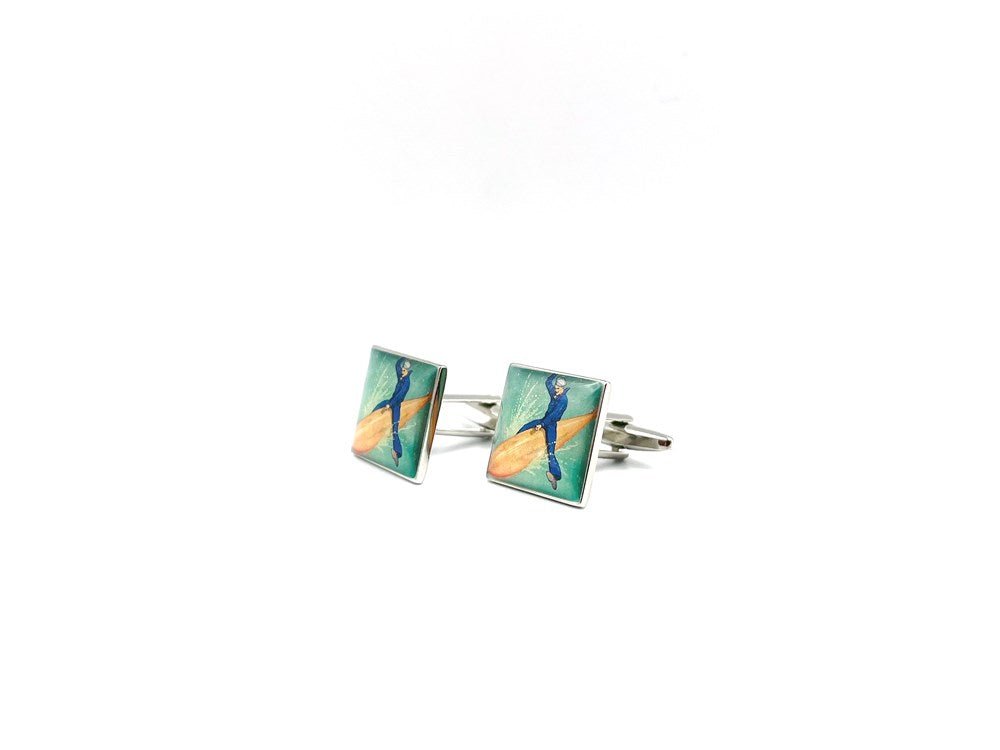 Navy Torpedo WWI Poster Cufflinks - The Great Republic