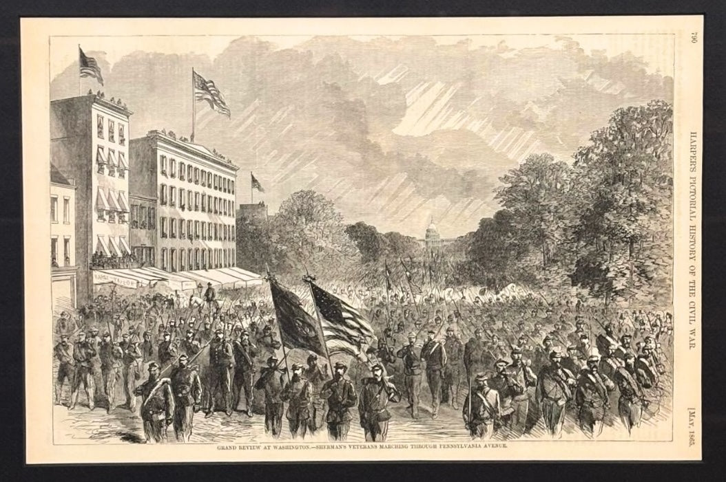 1868 "Grand Review at Washington.--Sherman's Veterans Marching Through Pennsylvania Avenue."
