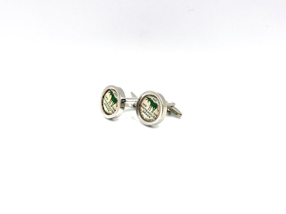 Off The White House Grass Campaign Cufflinks - The Great Republic