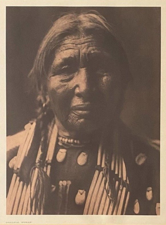 "Ogalala Woman" by Edward S. Curtis, 1908 - The Great Republic