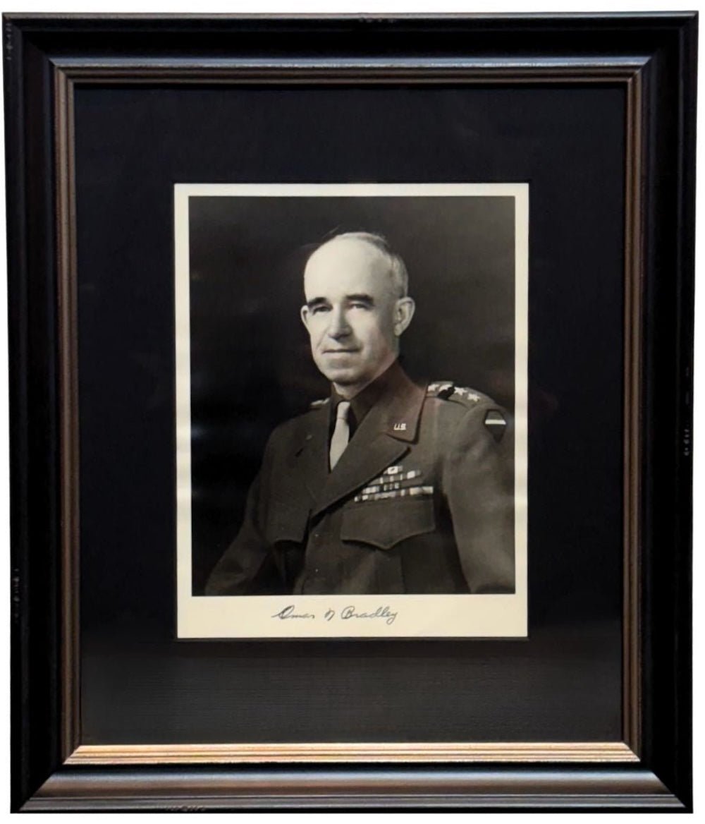 Omar Bradley Signed Photograph, Dated February 8, 1946 on back - The Great Republic