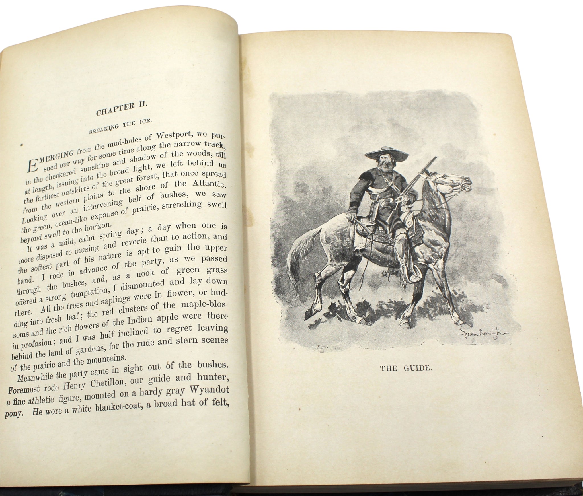 Oregon Trail: Sketches of Prairie and Rocky - Mountain Life by Francis Parkman, Illustrated by Frederic Remington, 1894 - The Great Republic
