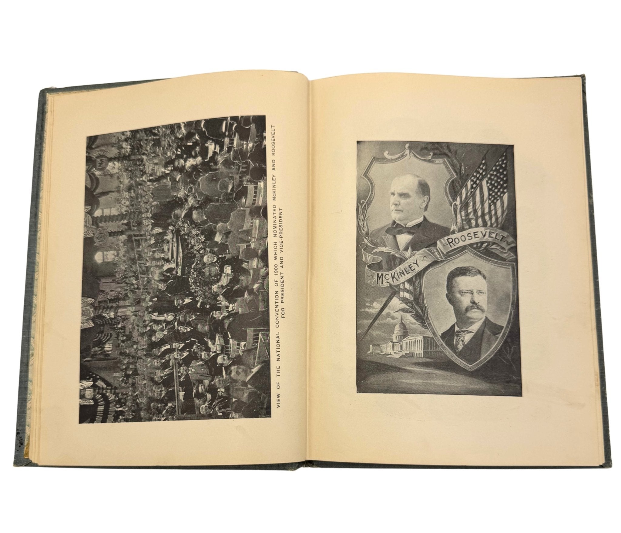 Our Martyred President: Memorial Life of William McKinley, Salesman's Copy, 1901, presented with Original Small Mourning Flag - The Great Republic