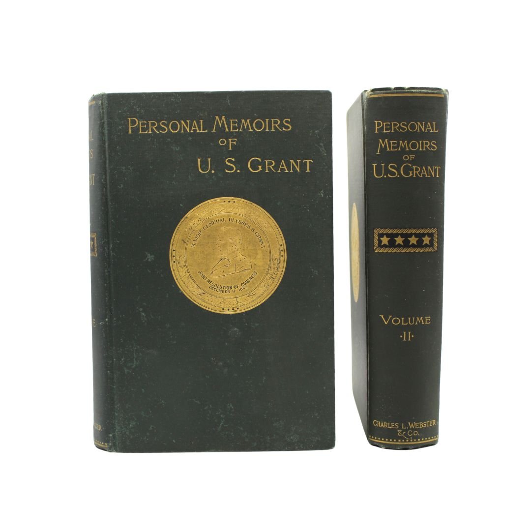 Personal Memoirs of U.S. Grant, First Edition, Two - Volume Set, Circa 1885 - 1886 - The Great Republic