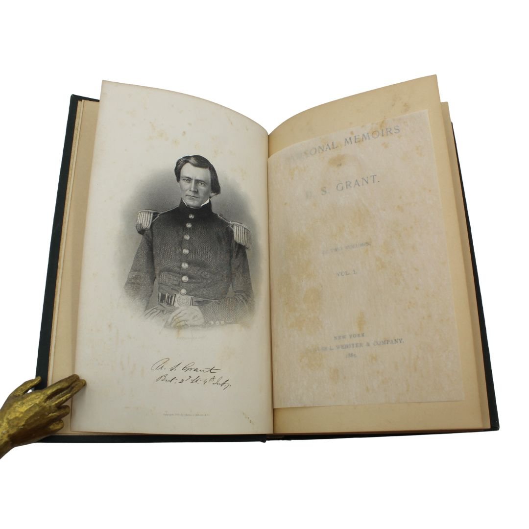 Personal Memoirs of U.S. Grant, First Edition, Two - Volume Set, Circa 1885 - 1886 - The Great Republic