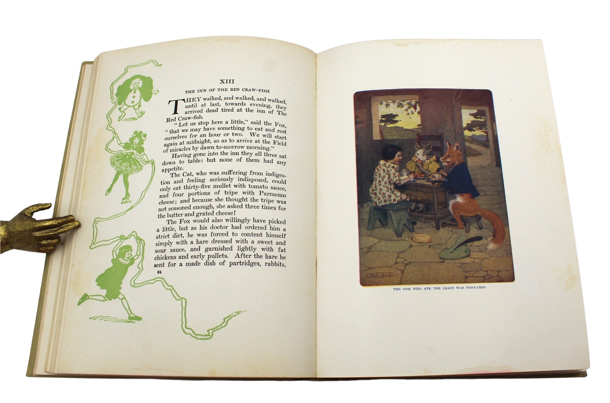 Pinocchio: The Story of a Puppet by C. Collodi, Illustrated by Maria L. Kirk, 1920 - The Great Republic