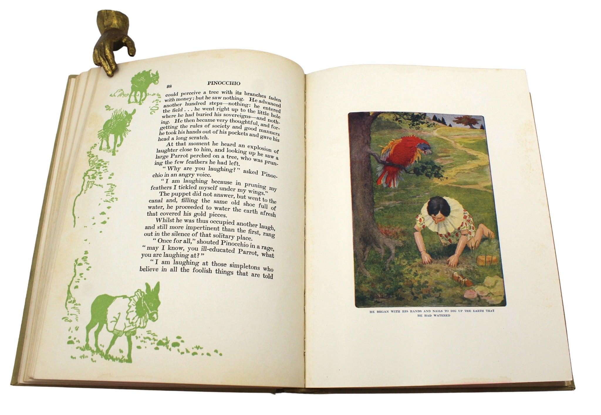 Pinocchio: The Story of a Puppet by C. Collodi, Illustrated by Maria L. Kirk, 1920 - The Great Republic