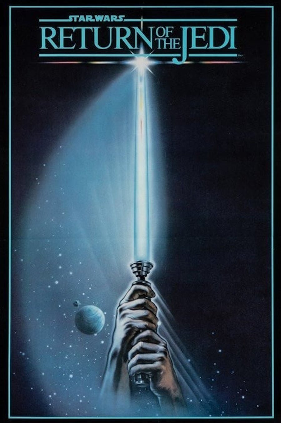 "Return of the Jedi" Vintage Movie Poster, Illustrated by Tim Reamer, 1983 - The Great Republic