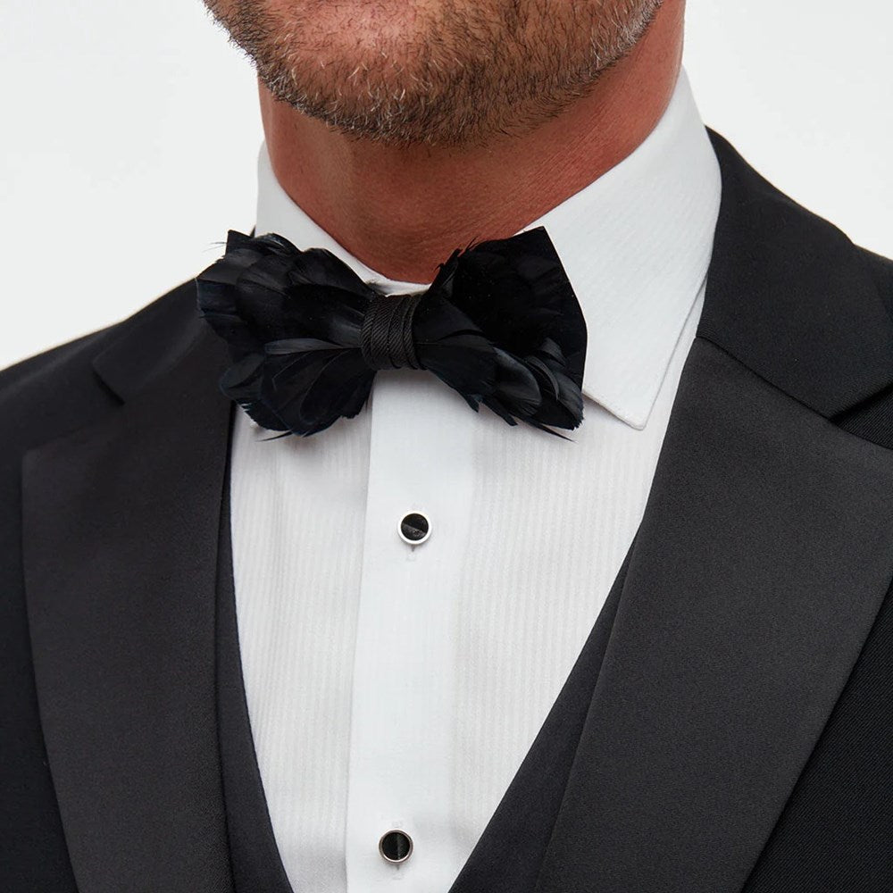 Rice Feather Bow Tie - The Great Republic
