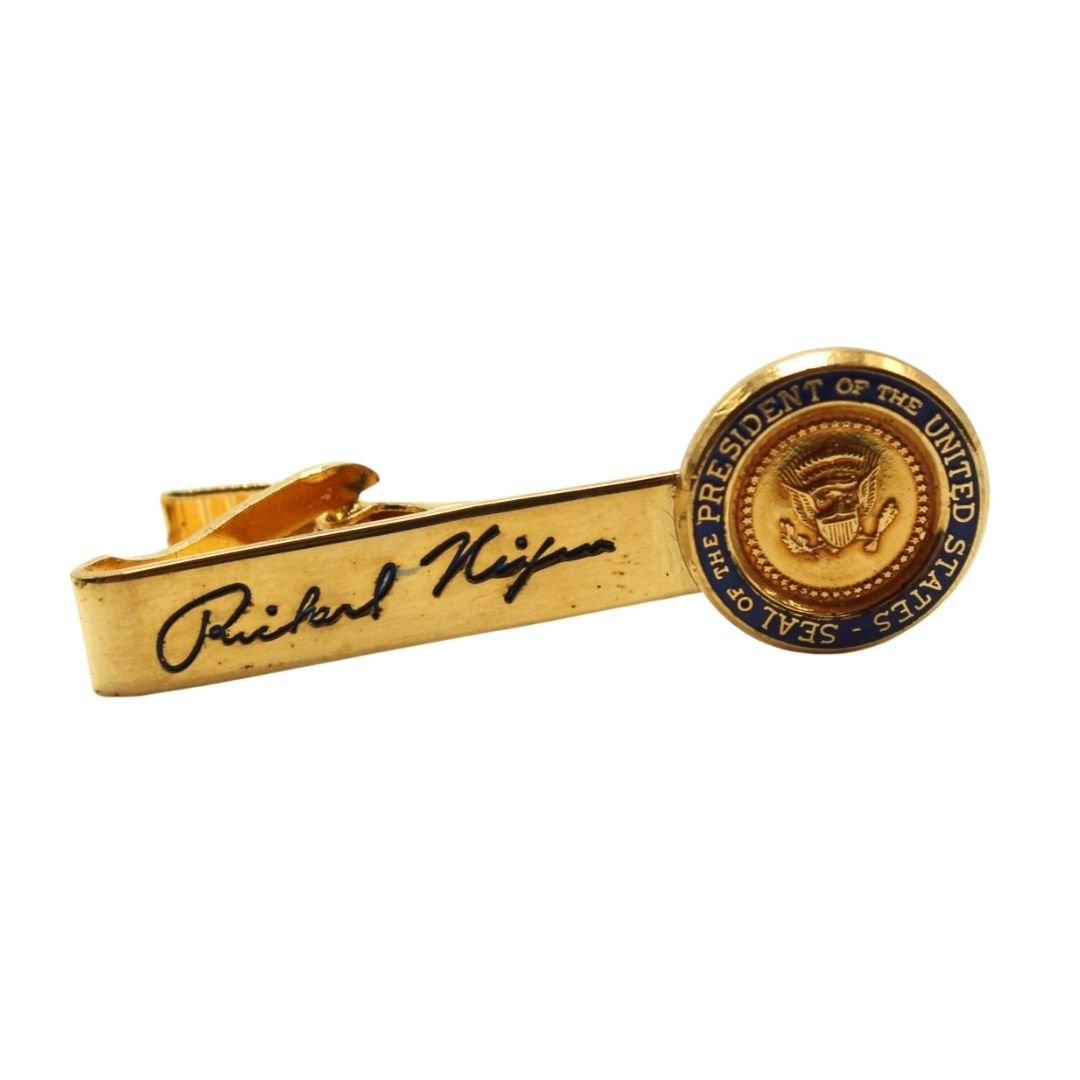 Richard Nixon Presidential Seal Tie Bar - The Great Republic