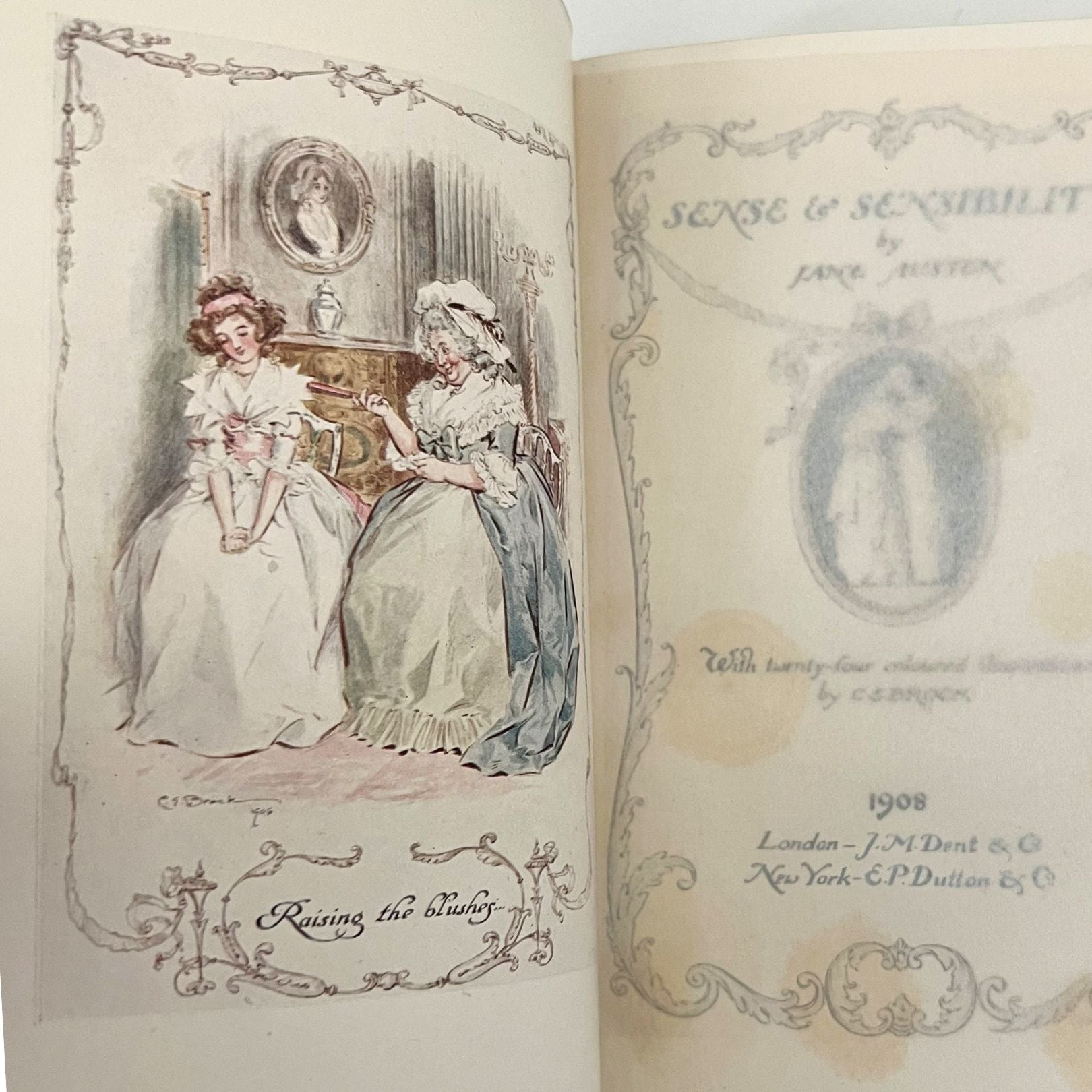 Sense and Sensibility by Jane Austen, Illustrated by C.E. Brock, 1908 - The Great Republic
