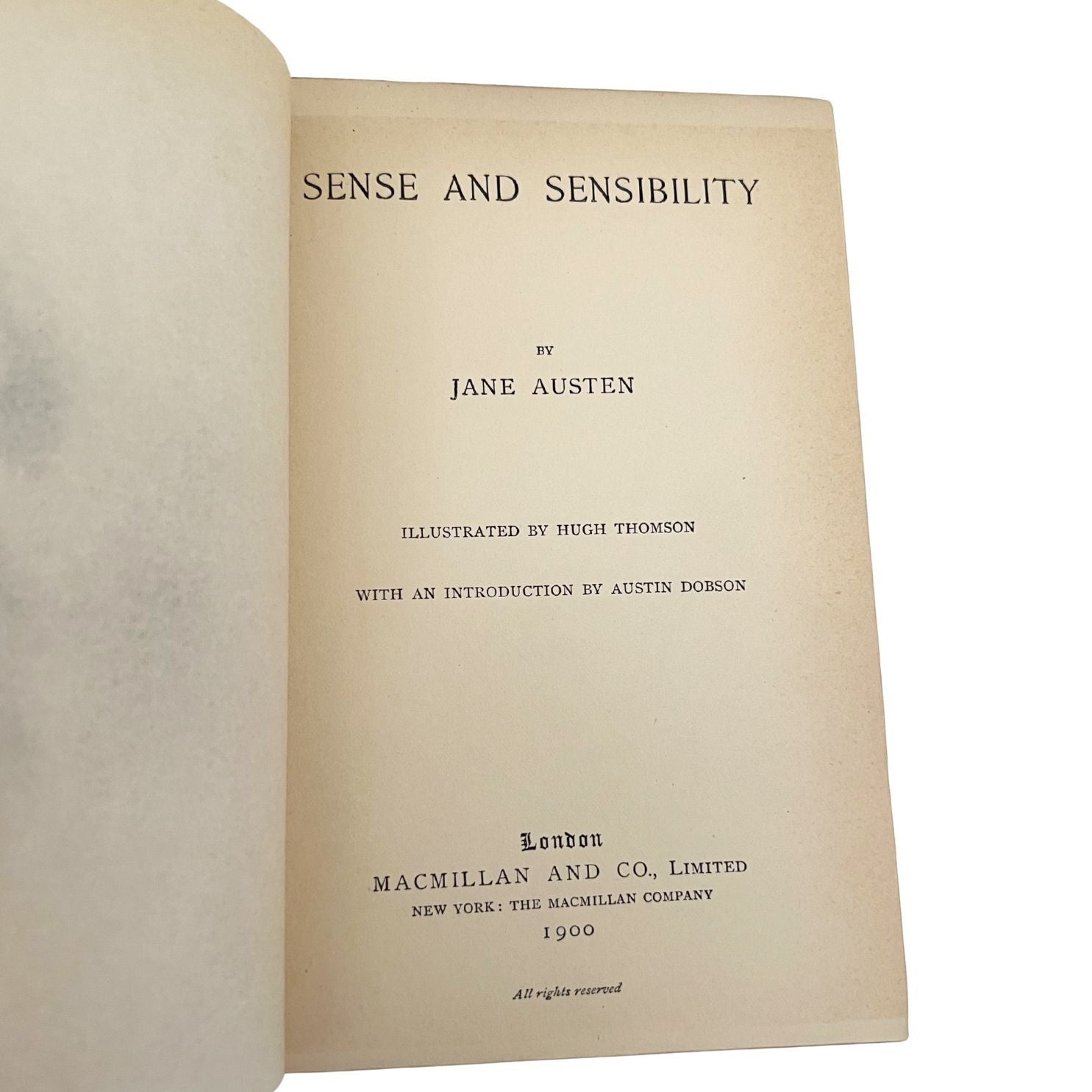 Sense and Sensibility by Jane Austen, Illustrated by Hugh Thomson, 1900 - The Great Republic