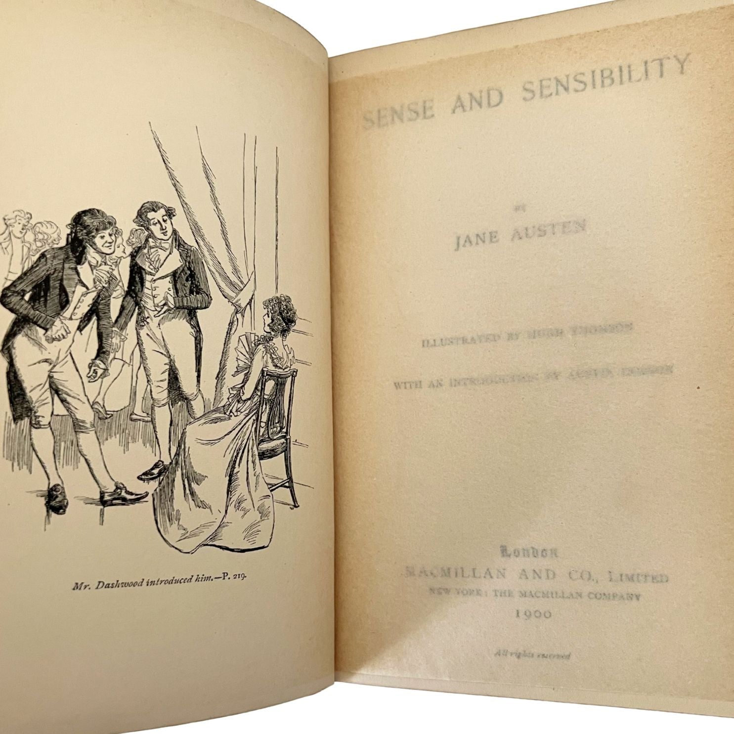 Sense and Sensibility by Jane Austen, Illustrated by Hugh Thomson, 1900 - The Great Republic