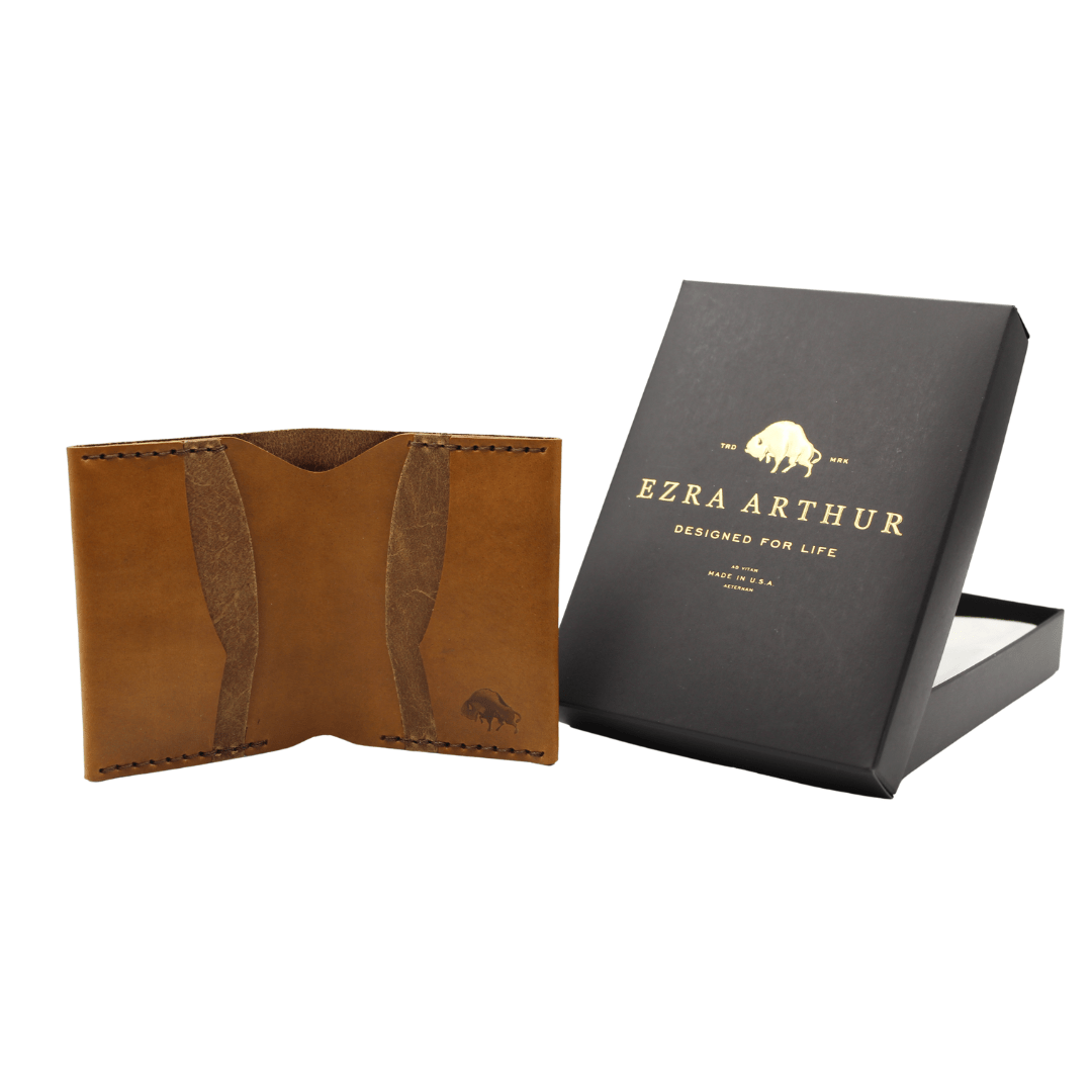 Slim Bifold Wallet in Whiskey - The Great Republic