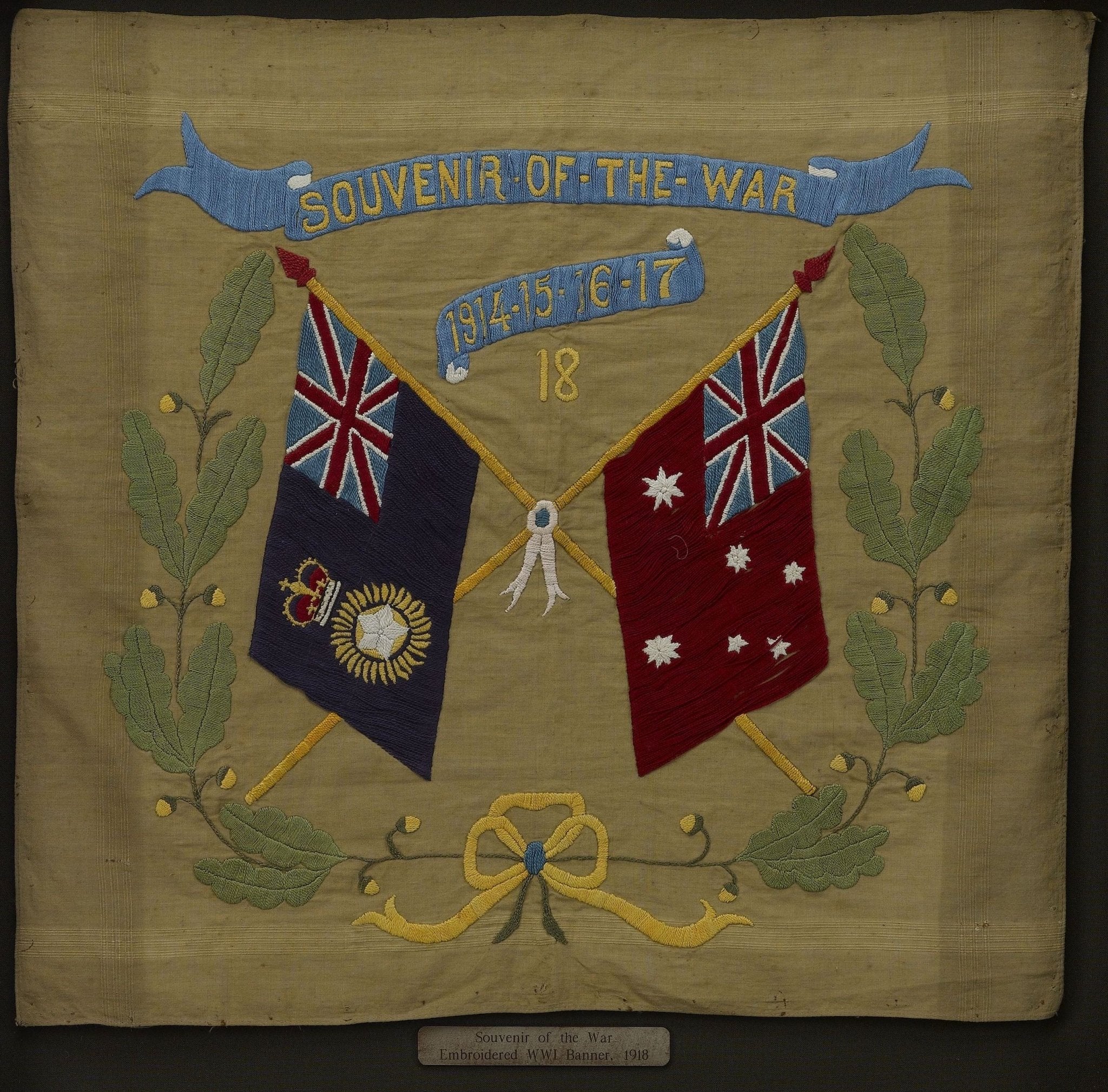 Souvenir of the War 1914 - 15 - 16 - 17 - 18 Banner - The Great Republic