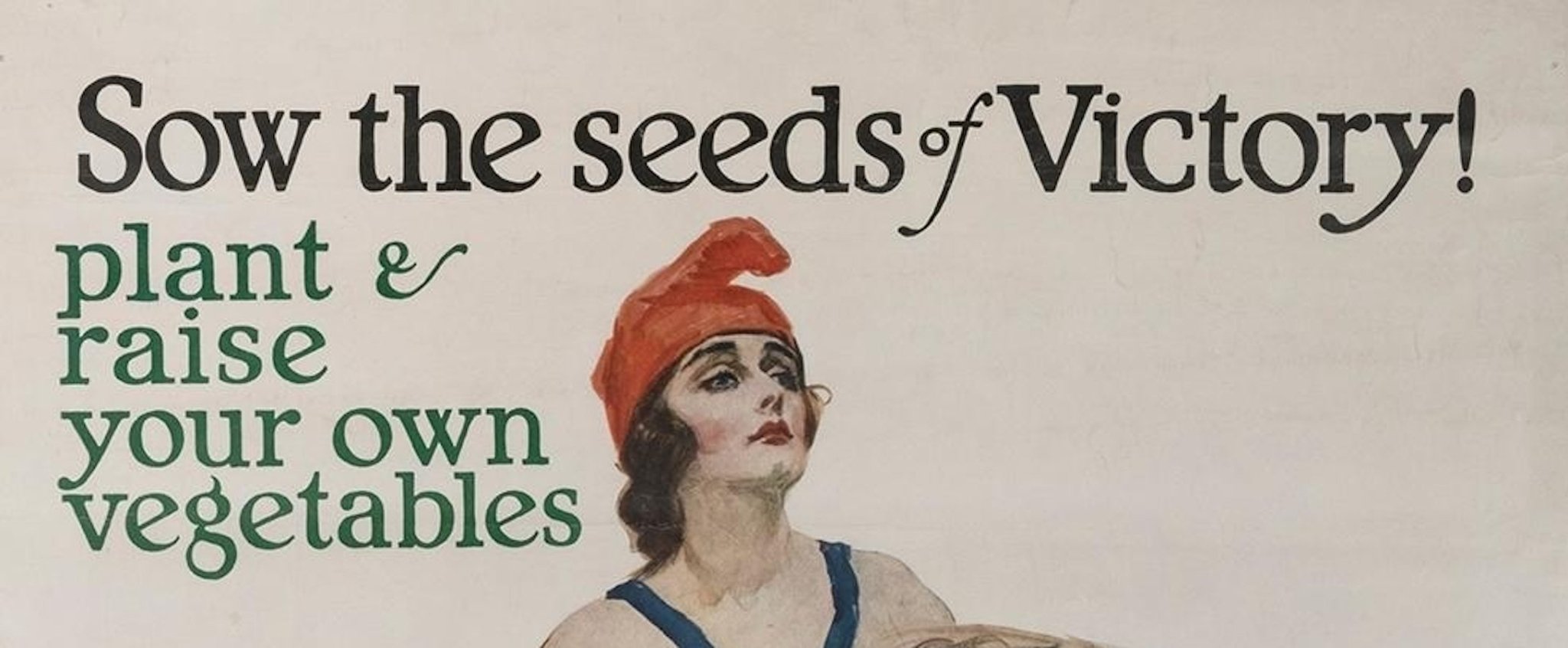 "Sow the Seeds of Victory! Plant & Raise Your Own Vegetables" Vintage National War Garden Commission Poster by James Montgomery Flagg, 1918 - The Great Republic