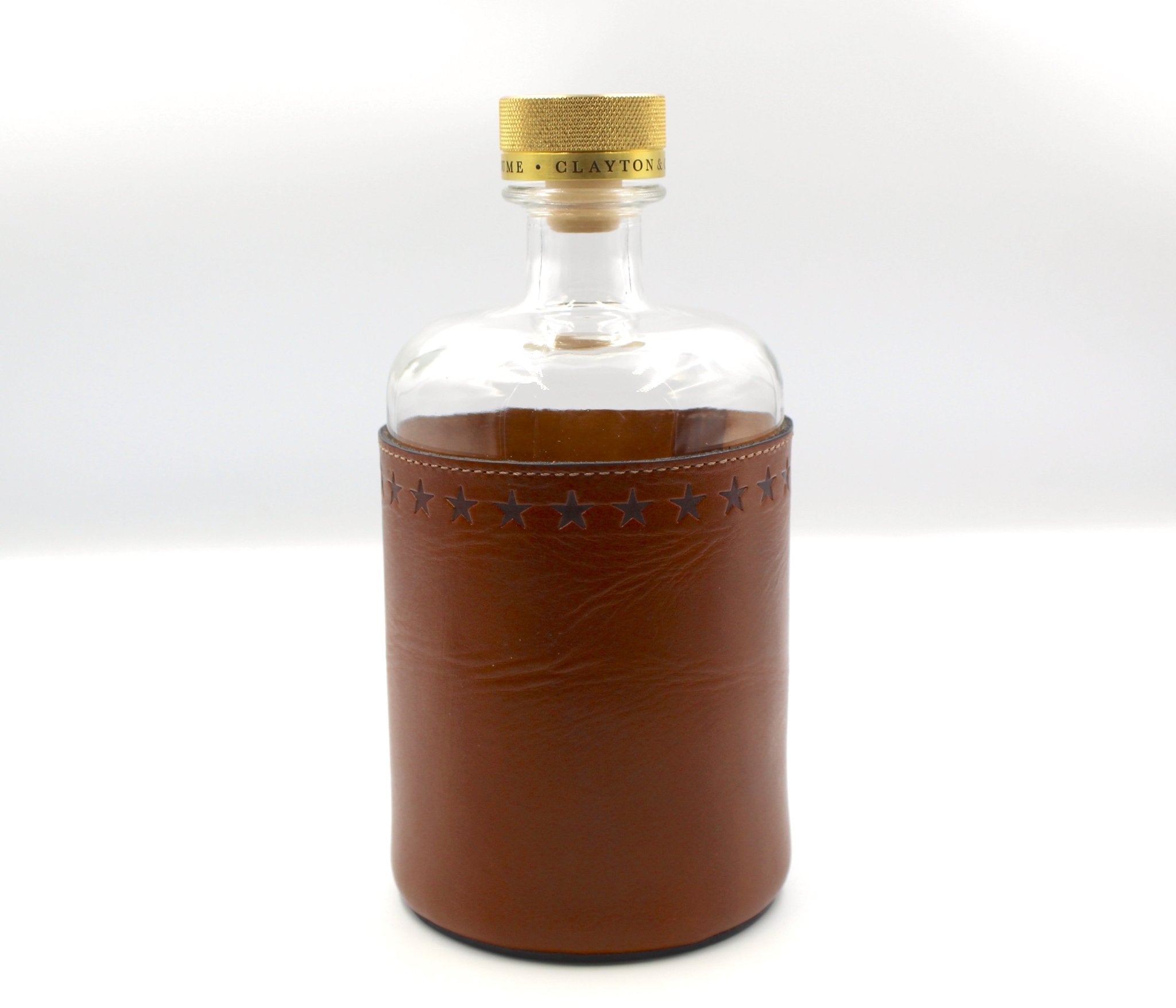Star Stamped Leather Wrapped Decanter - The Great Republic
