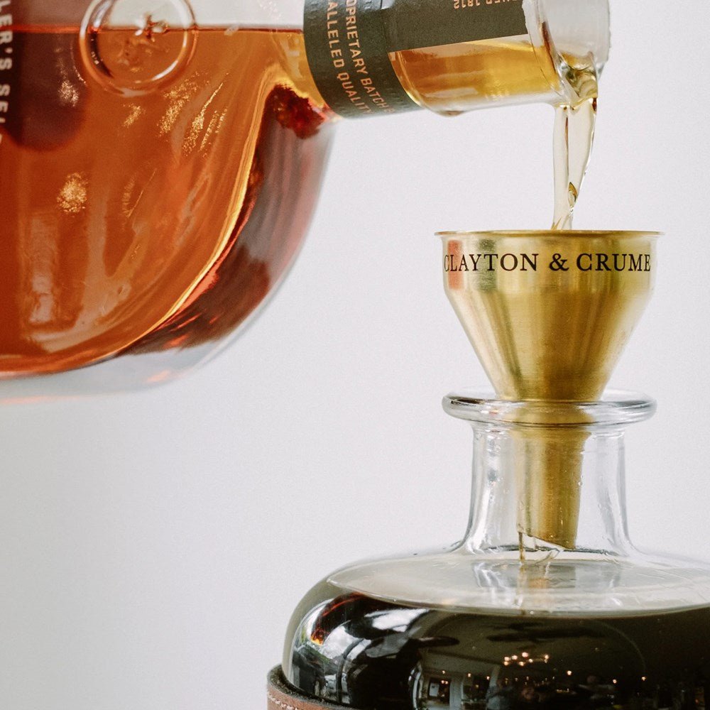 Star Stamped Leather Wrapped Decanter - The Great Republic