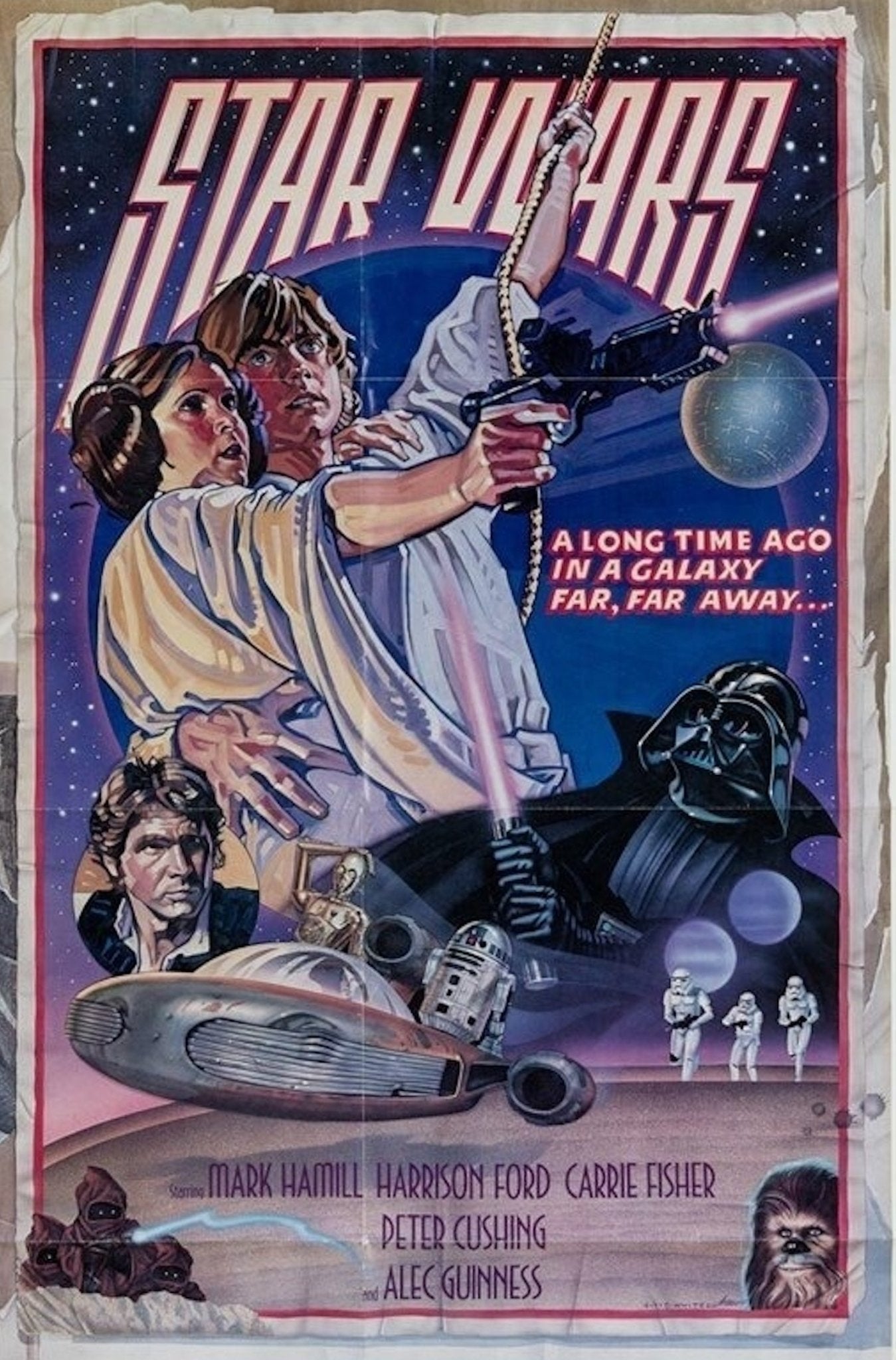 "Star Wars" Vintage Movie Poster, Illustrated by Charlie White III, 1978 - The Great Republic
