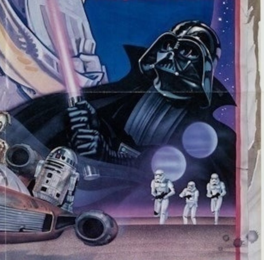 "Star Wars" Vintage Movie Poster, Illustrated by Charlie White III, 1978 - The Great Republic