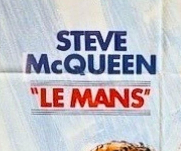 "Steve McQueen. Le Mans" Vintage Movie Poster, 1971 - The Great Republic