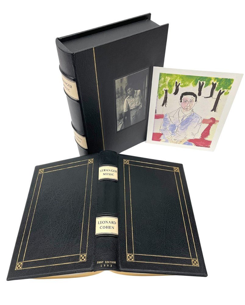 Stranger Music: Selected Poems and Songs by Leonard Cohen, First Edition, 1993 with Signed "Paris Again" Limited Edition Print - The Great Republic