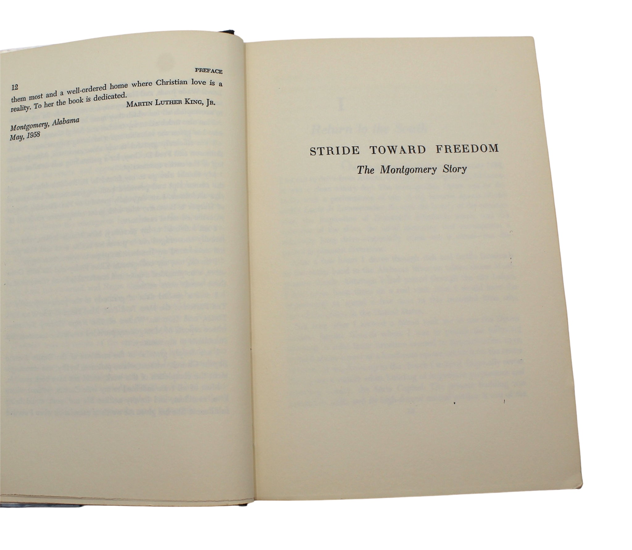 Stride Toward Freedom by Martin Luther King, Jr., First Edition in Original Dust Jacket, 1958 - The Great Republic